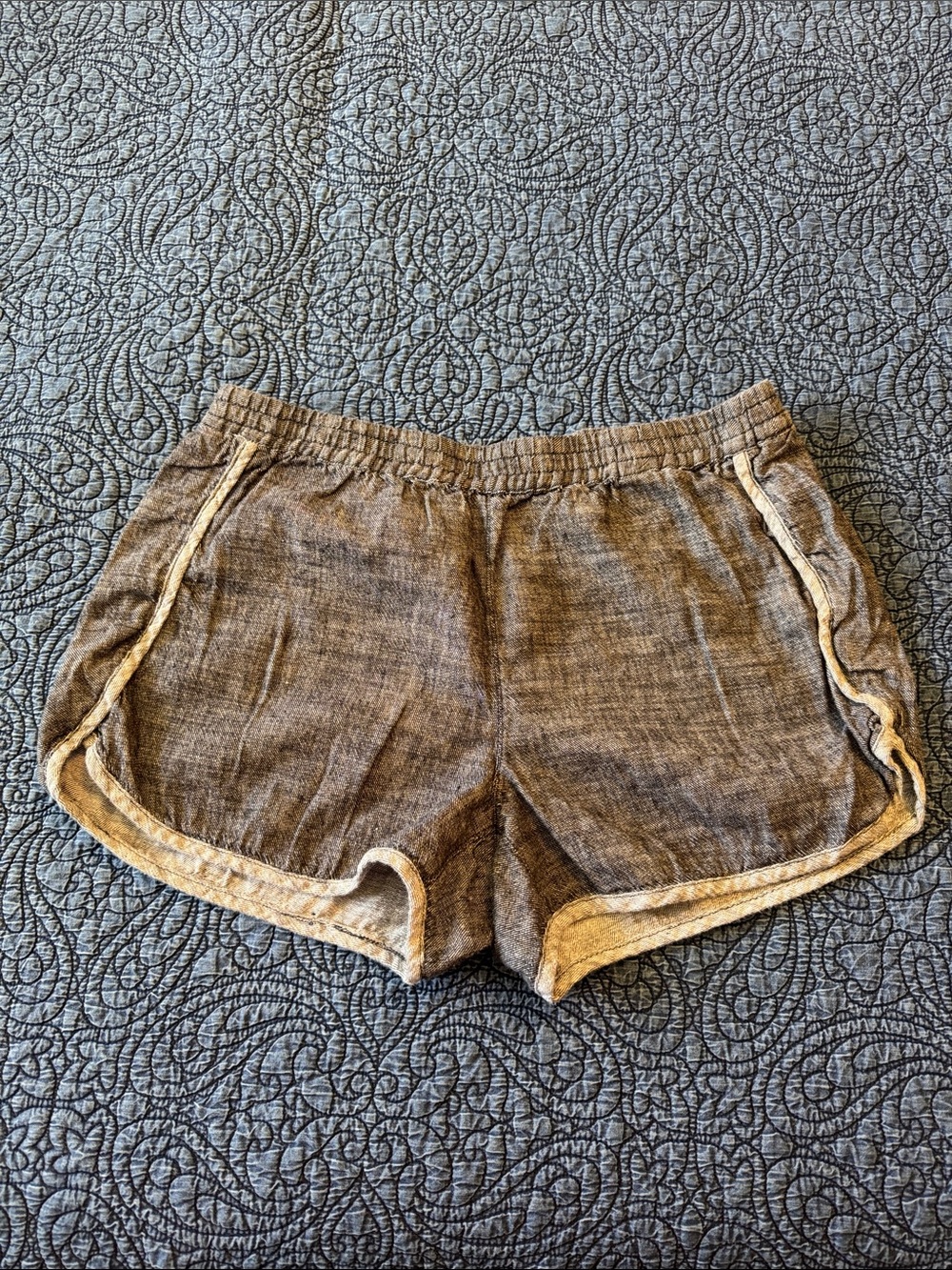 Madewell Women's washed black cover-up shorts